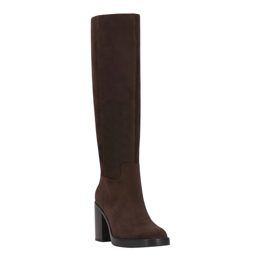 Vince Camuto Women's Suede Platform Knee High Boots Brown Size 7